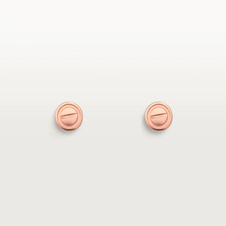 [Marin]LOVE EARRINGS PINK GOLD 10MM