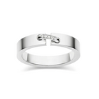 [Marin]ALLIANCE LIENS VIDENCE DIAMOND 4MM RING