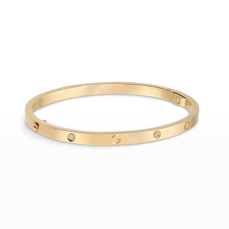[Marin]LOVEブレスレット 3.65mm 6ダイヤモンド