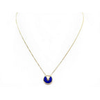 [Marin]AMULETTE ROSE GOLD AGATE NECKLACE
