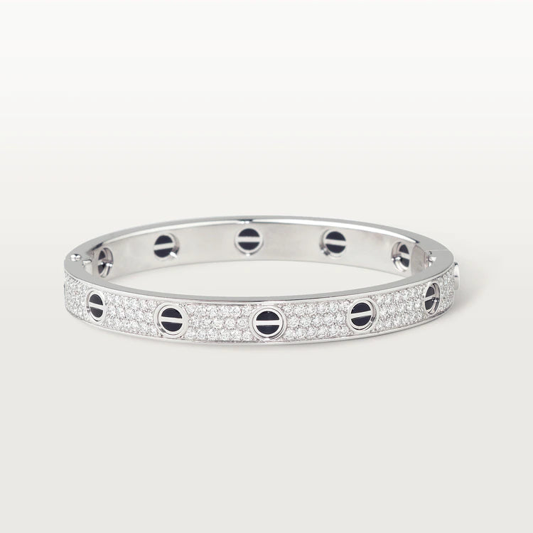 [Marin]LOVE BRACELET 6.1MM DIAMOND-PAVED CERAMIC