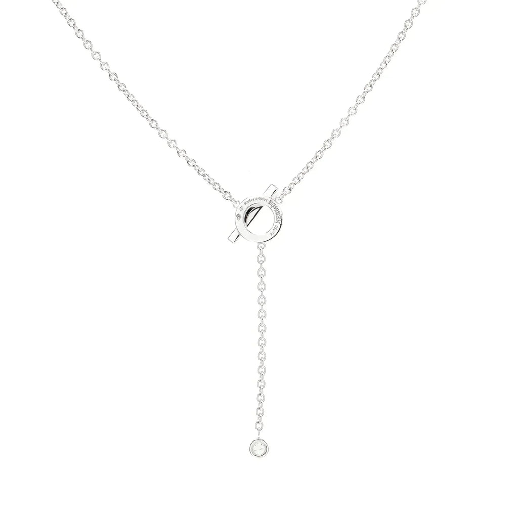[Marin]COLLIER FINESSE EN ARGENT ET DIAMANTS