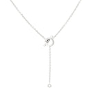 [Marin]COLLIER FINESSE EN ARGENT ET DIAMANTS