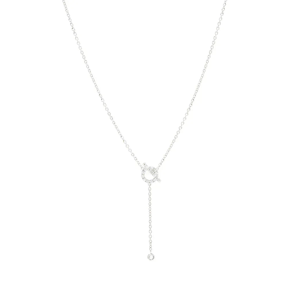 [Marin]FINESSE SILVER DIAMOND NECKLACE