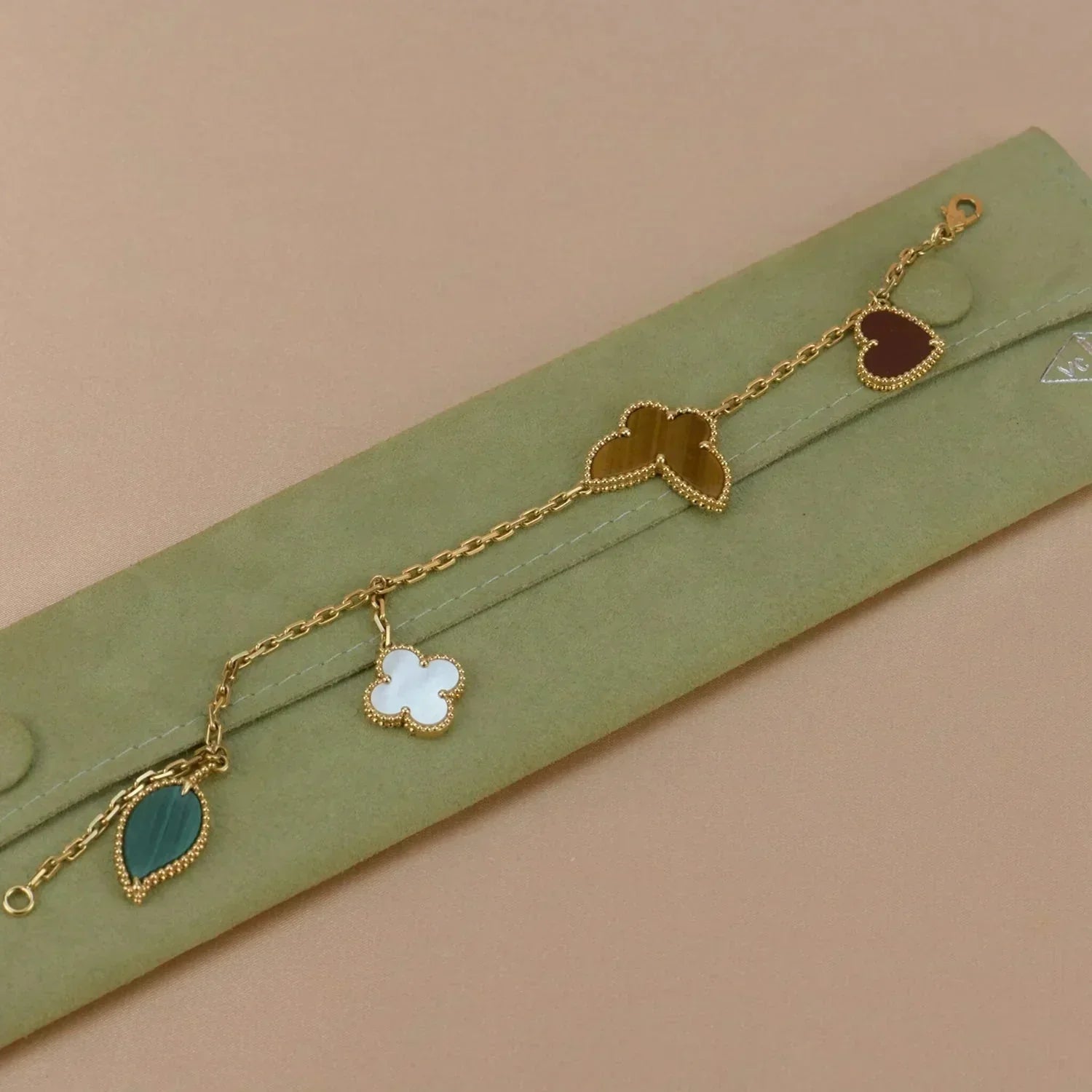 [Marin]LUCKY SPRING 5 MOTIF GOLD BRACELET