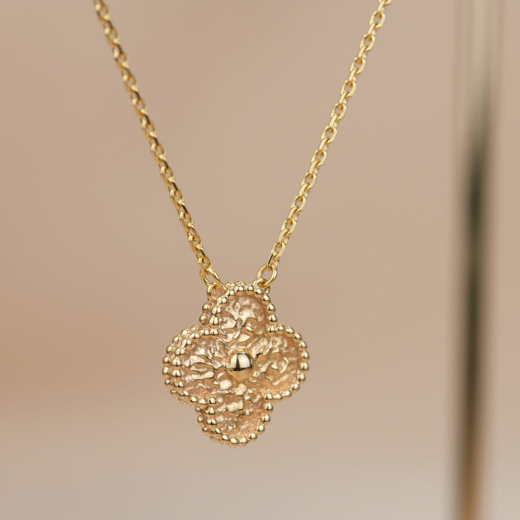 [Marin]CLOVER 15MM  BRONZING NECKLACE