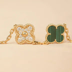[⭐Shinejoy] CLOVER 5 MOTIF MALACHITE BRACELET COLLECTION
