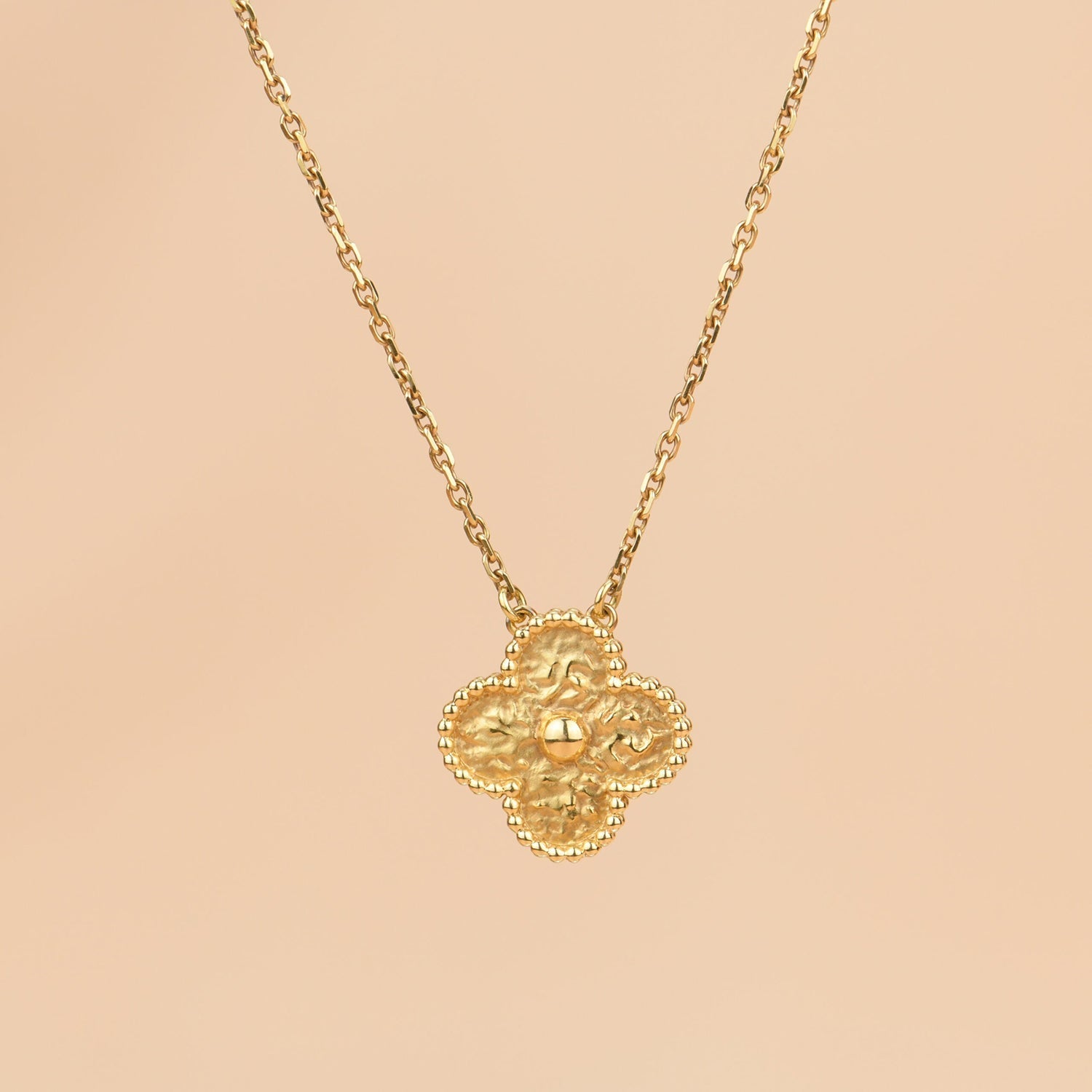 [Marin]COLLIER BRONZANT CLOVER 15MM