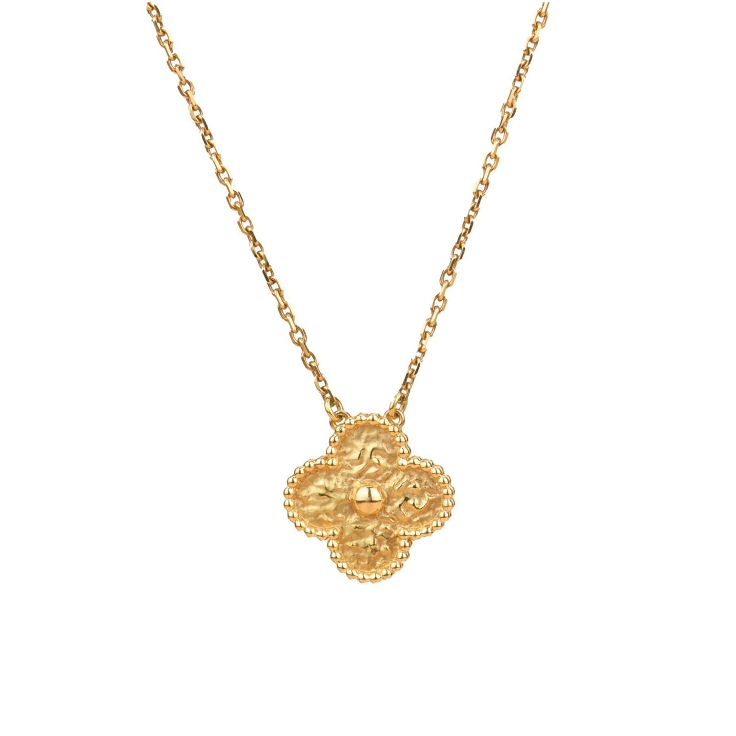 [Marin]CLOVER 15MM  BRONZING NECKLACE