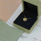 [Marin]CLOVER 15MM DIAMOND GOLD MOTHER OF PEARL NECKLACE