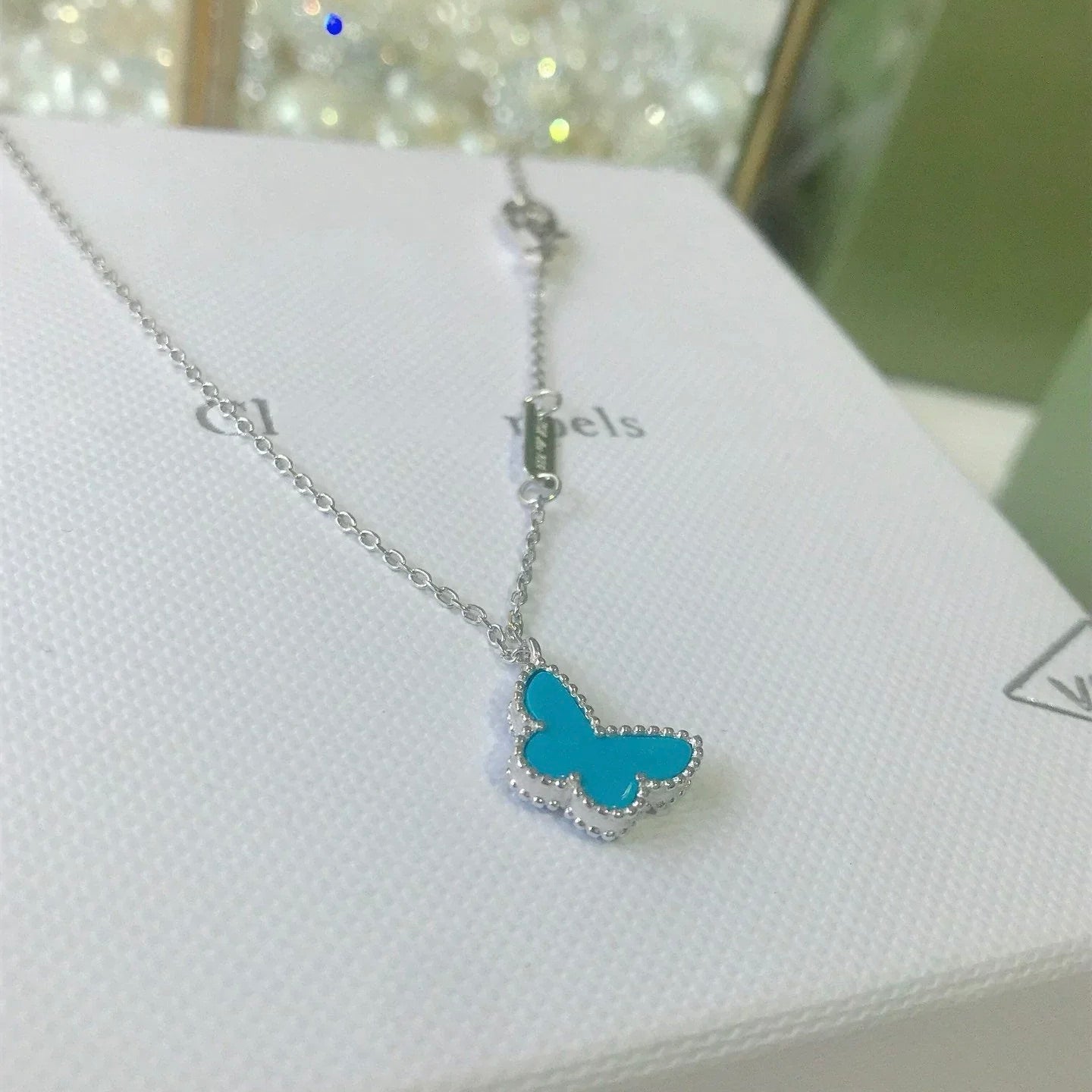 [Marin]BUTTERFLY TURQUOISE BUTTERFLY BRACELET SILVER