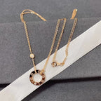 [Marin]LOVE NECKLACE 16MM 2 DIAMONDS