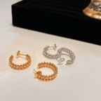 [Marin]CLASH SMALL HOOP EARRINGS