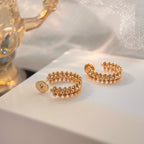 [Marin]CLASH SMALL HOOP EARRINGS