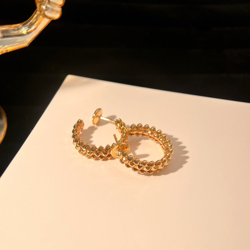 [Marin]CLASH SMALL HOOP EARRINGS