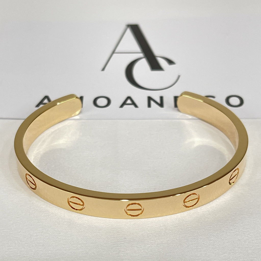 [Marin]LOVE BRACELET 6.1MM OPEN CUFF