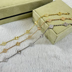 [Marin]CLOVER 6 MOTIF DIAMOND LASER BRACELET-w