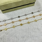 [Marin]CLOVER 6 MOTIF DIAMOND LASER BRACELET-w
