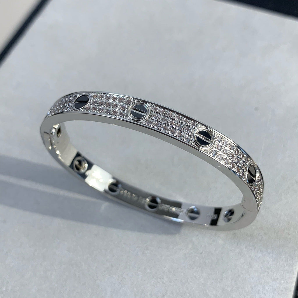 [Marin]BRACELET LOVE CÉRAMIQUE PAVÉE DE DIAMANTS 6,1 MM