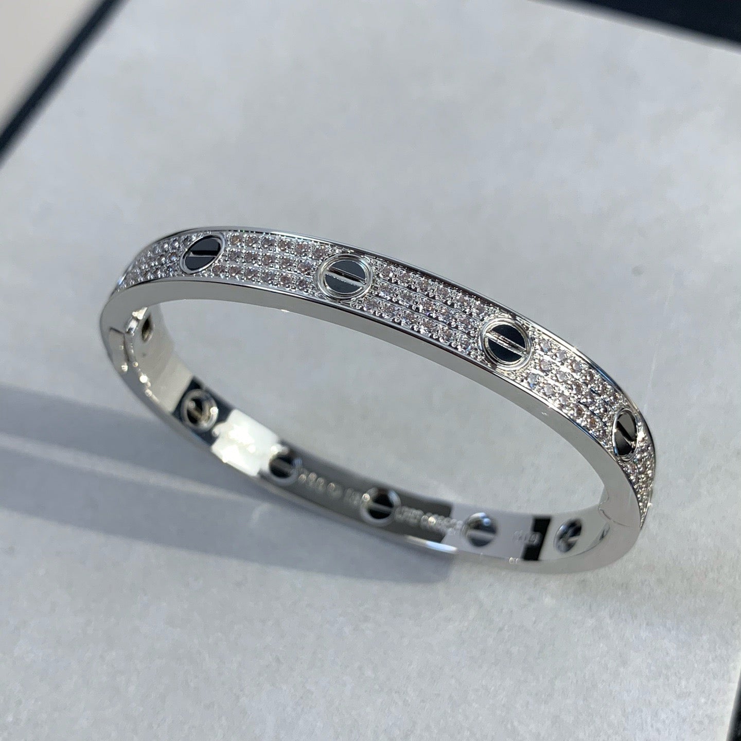 [Marin]BRACELET LOVE CÉRAMIQUE PAVÉE DE DIAMANTS 6,1 MM
