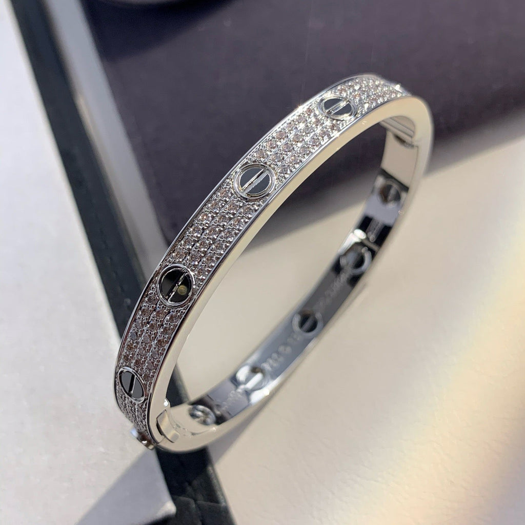 [Marin]BRACELET LOVE CÉRAMIQUE PAVÉE DE DIAMANTS 6,1 MM