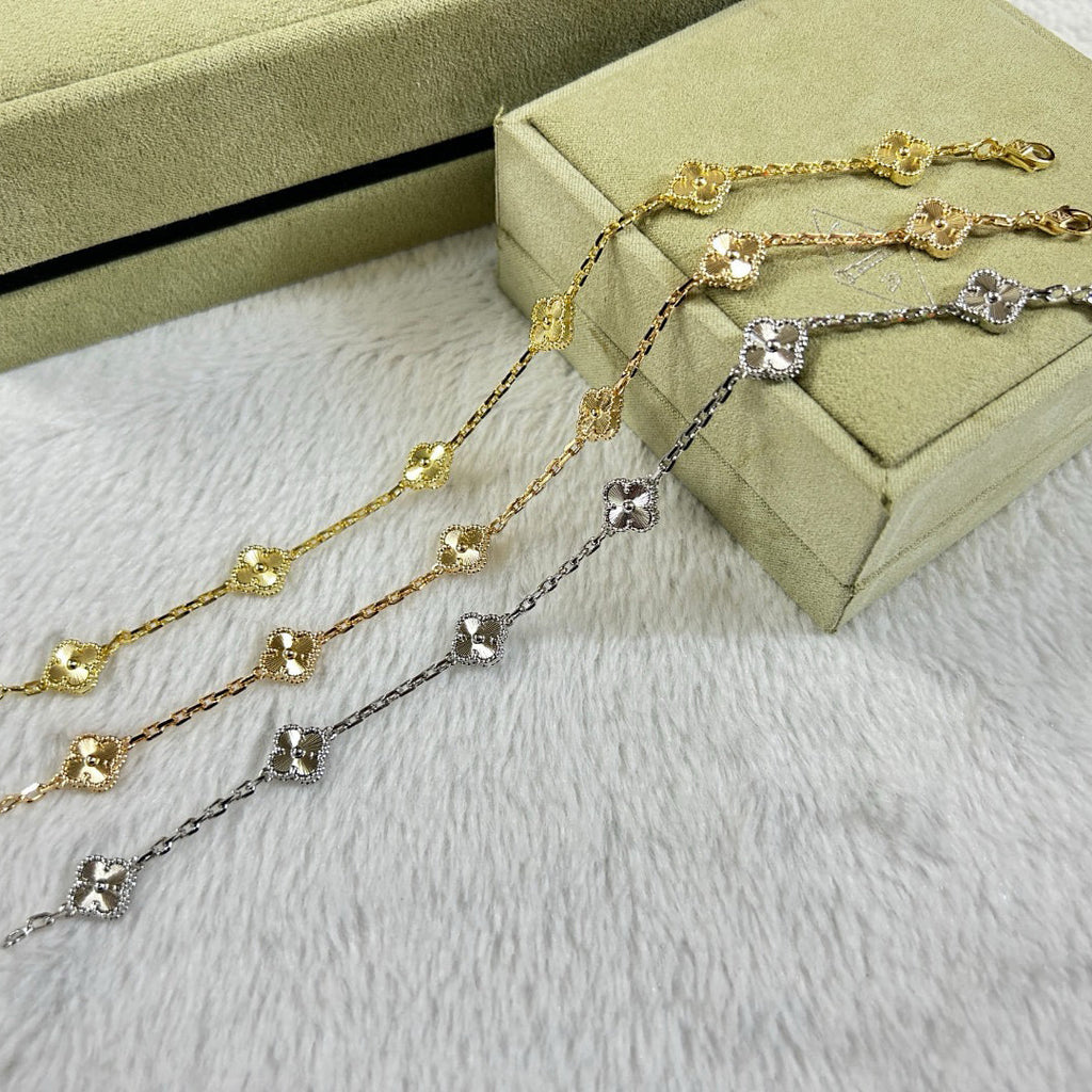 [Marin]CLOVER 6 MOTIF DIAMOND BRACELET