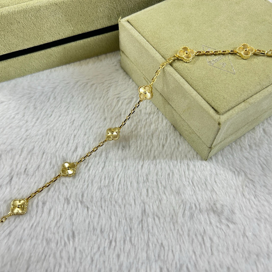 [Marin]CLOVER 6 MOTIF DIAMOND BRACELET