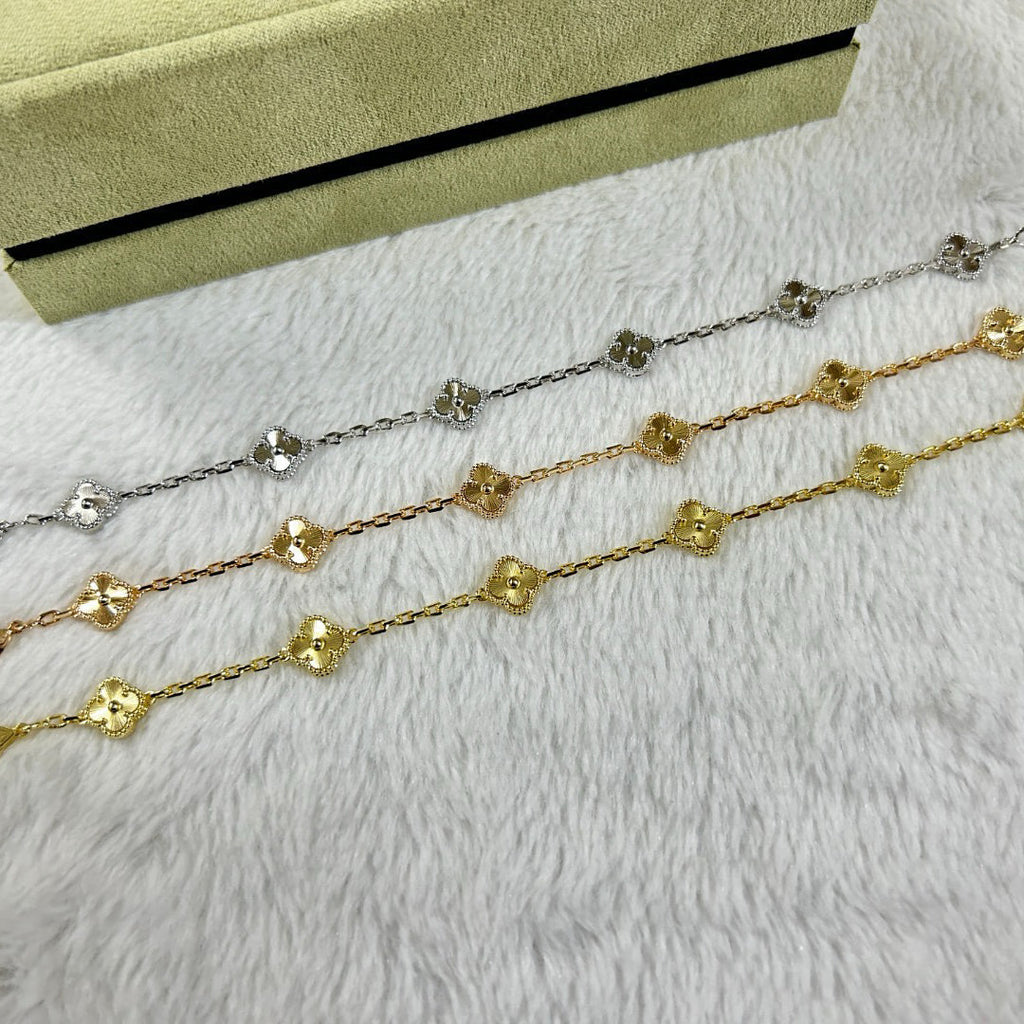 [Marin]CLOVER 6 MOTIF DIAMOND BRACELET