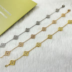 [Marin]CLOVER 6 MOTIF DIAMOND BRACELET