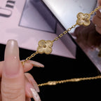 [Marin]CLOVER 10 MOTIFS LASER NECKLACE