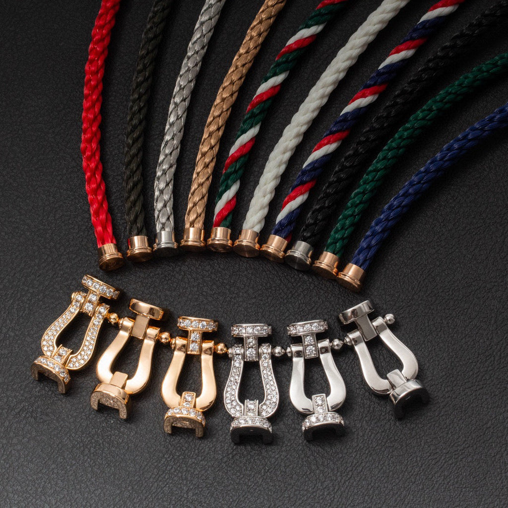 [Marin]FORCE LARGE HORSESHOE FULL DIAMOND BRACELET GOLD