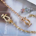 [Marin]FORCE LARGE HORSESHOE CLASP  METAL BRACELET