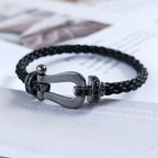 [Marin]FORCE LARGE SERIES HORSESHOE BLACK SAMURAI BRACELET