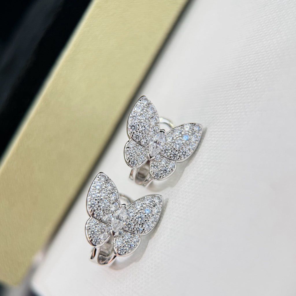 [Marin]BUTTERFLY ALL DIAMOND EARRINGS
