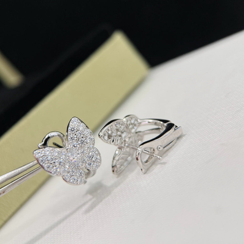 [Marin]BUTTERFLY ALL DIAMOND EARRINGS