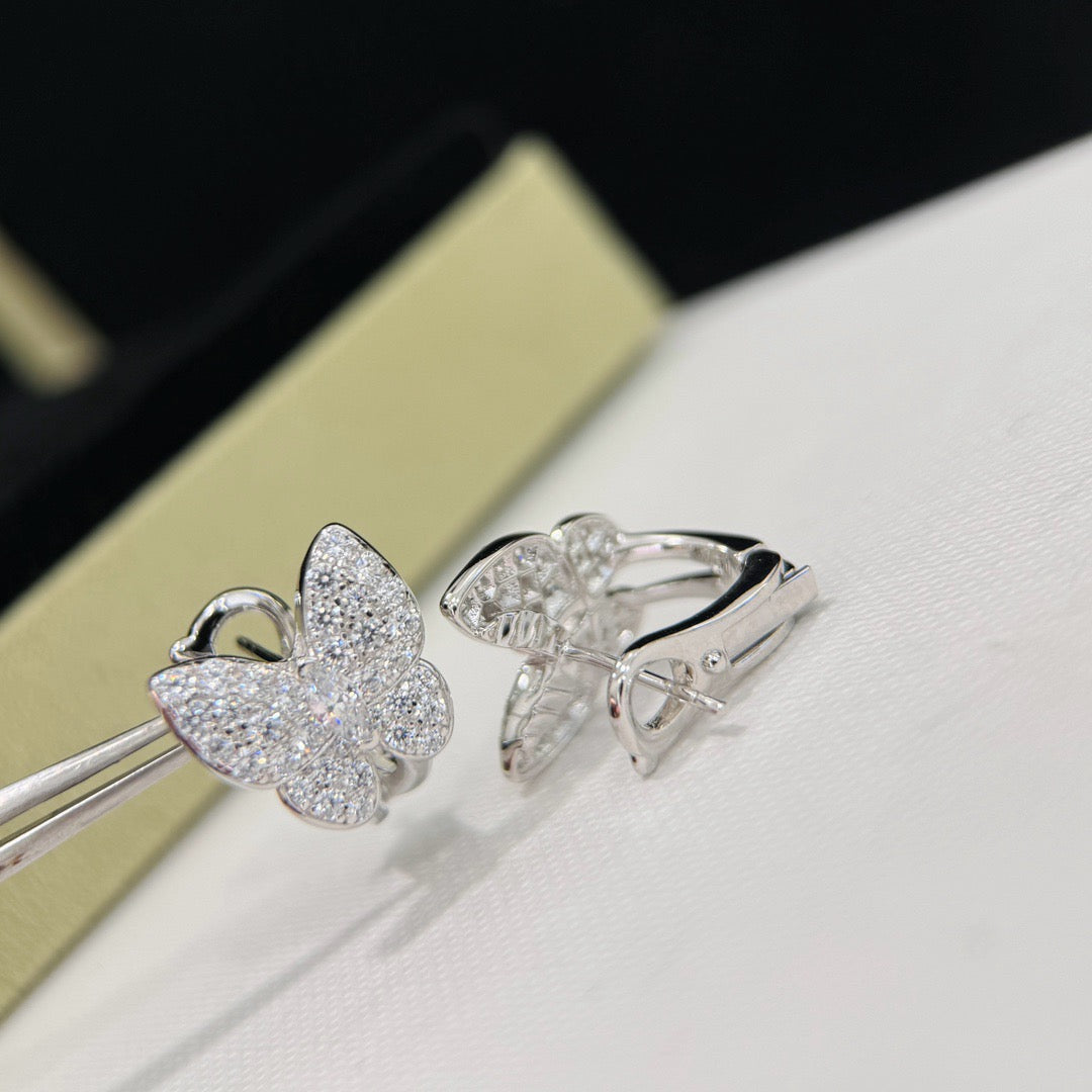 [Marin]BUTTERFLY ALL DIAMOND EARRINGS