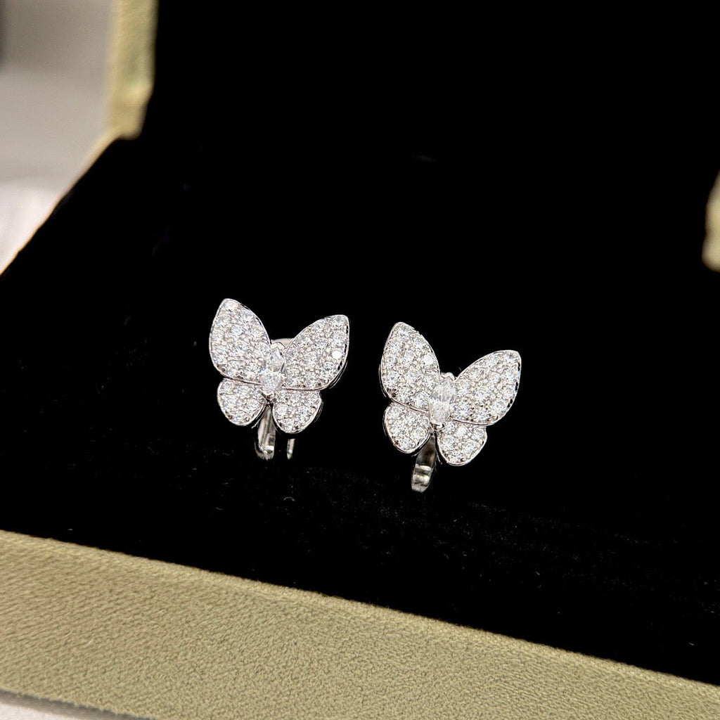 [Marin]BUTTERFLY ALL DIAMOND EARRINGS