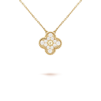 [Marin]CLOVER 15MM DIAMOND SINGLE FLOWER NECKLACE