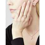 [Marin]CLOVER 15MM DIAMOND SINGLE FLOWER NECKLACE