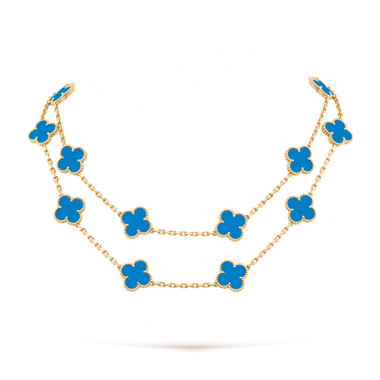 [Marin]CLOVER 20 MOTIFS TURQUOISE GOLD