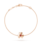 [Marin]BRACELET MARIN FRIVOLE FLEUR OR ROSE MALACHITE