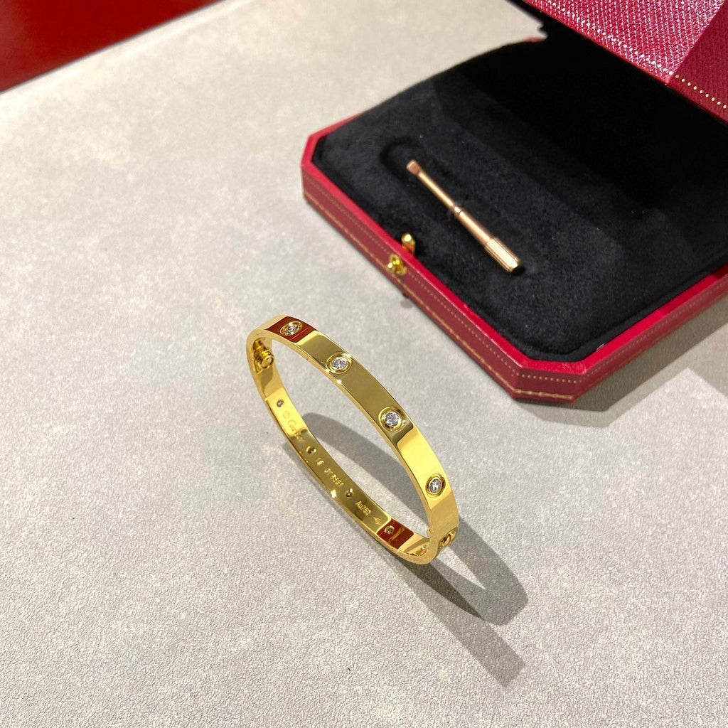 [Marin]LOVE BRACELET 6.1MM 10 DIAMONDS