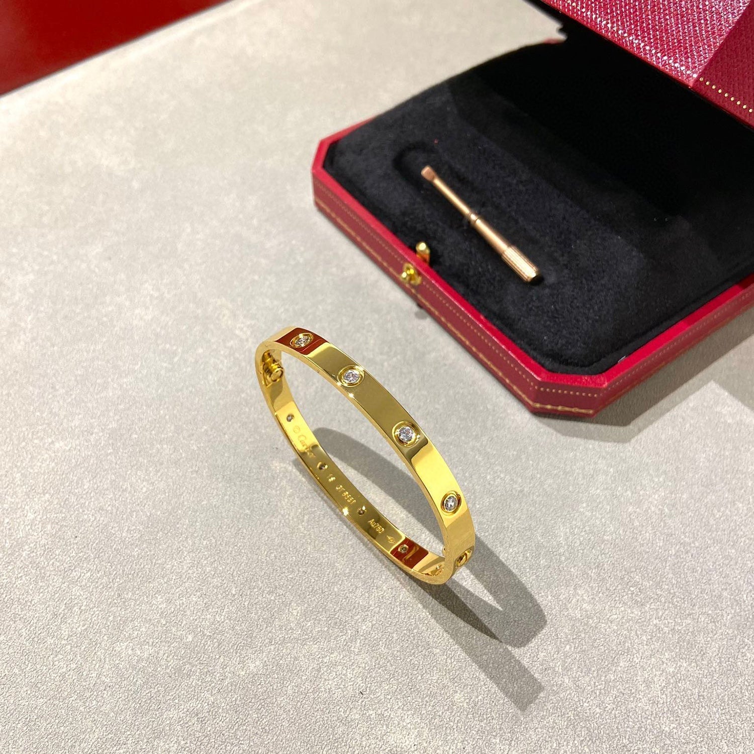 [Marin]LOVE BRACELET 6.1MM 10 DIAMONDS