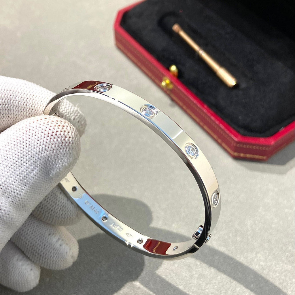 [Marin]LOVE BRACELET 6.1MM 10 DIAMONDS