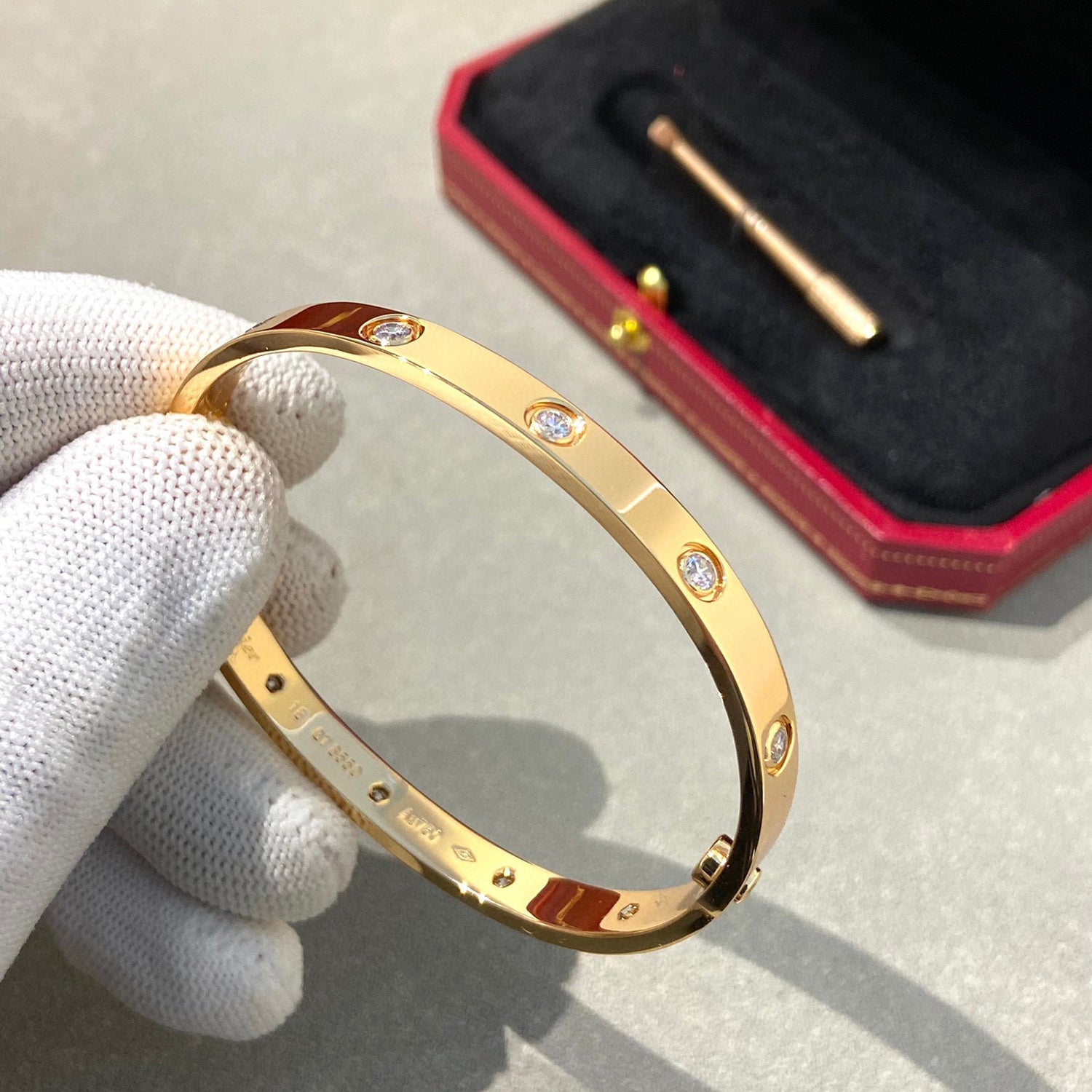 [Marin]LOVE BRACELET 6.1MM 10 DIAMONDS