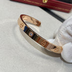 [Marin]LOVE BRACELET 6.1MM 1 DIAMOND OPEN CUFF