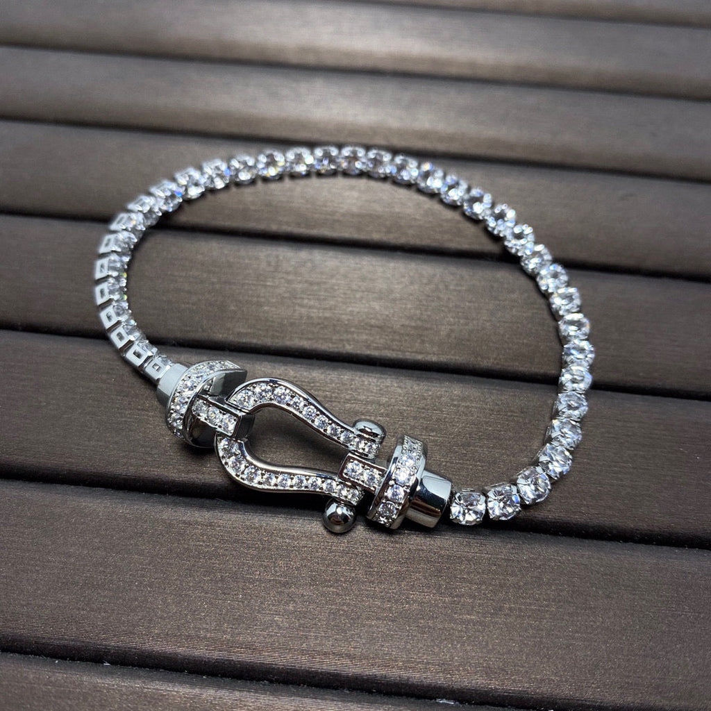 [Marin]FORCE  HORSESHOE  DIAMOND TENNIS BRACELET
