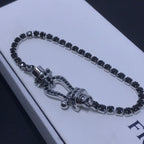 [Marin]FORCE  LARGE HORSESHOE FULL DIAMOND TENNIS BRACELET