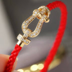 [Marin]FORCE LARGE HORSESHOE FULL DIAMOND BRACELET SILVER