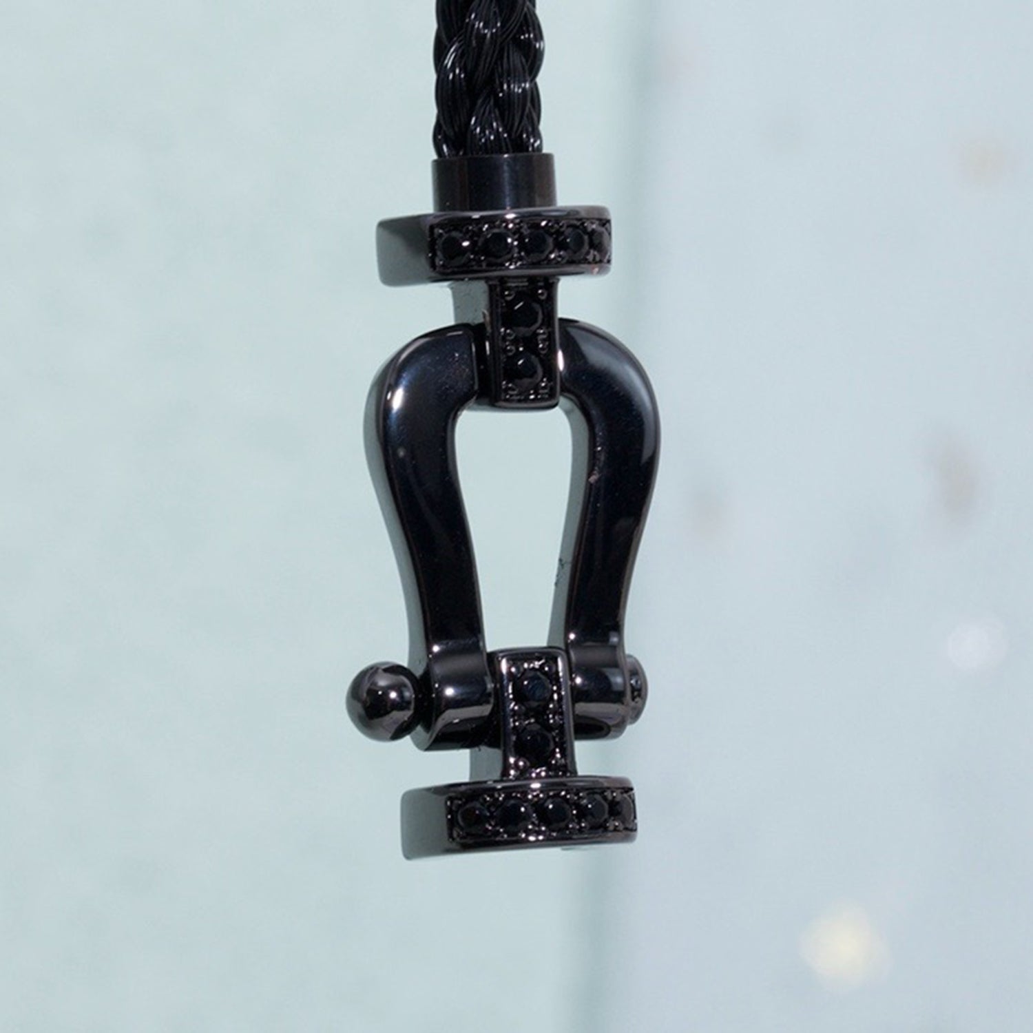 [Marin]FORCE LARGE SERIES HORSESHOE BLACK SAMURAI BRACELET